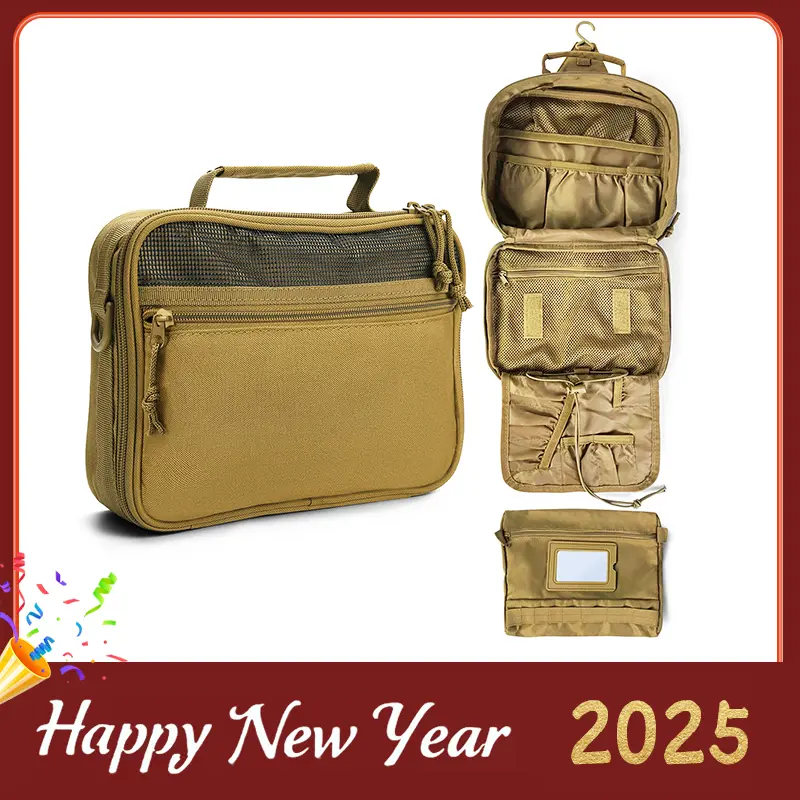 Mens Toiletry Travel Bag With Double Side full Open Design Travel Toiletry Organizer Dopp Kit Shaving Hygiene Bag Bathroom Hanging Toiletry Travel Bag