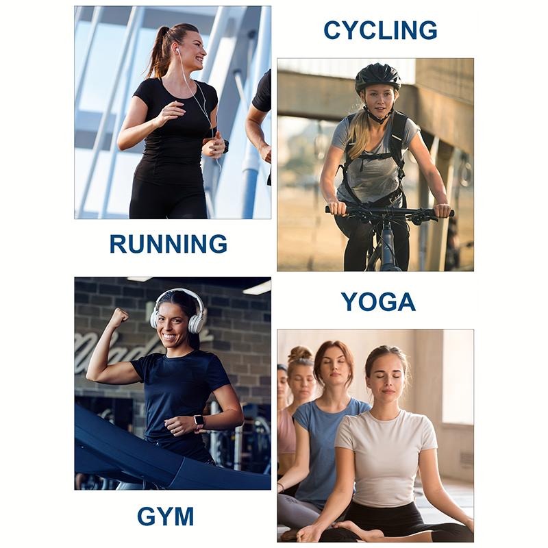 Noeallyrisss 5 Packs Basic Tees T Shirts for Women Workout Gym Women's Slim Fit Sports Short-sleeve T-shirts, Quick-drying, Breathable, and Lightweight Sports T-shirts, Basic Gym Base Layers summerwins,travel essentials,camping essentials