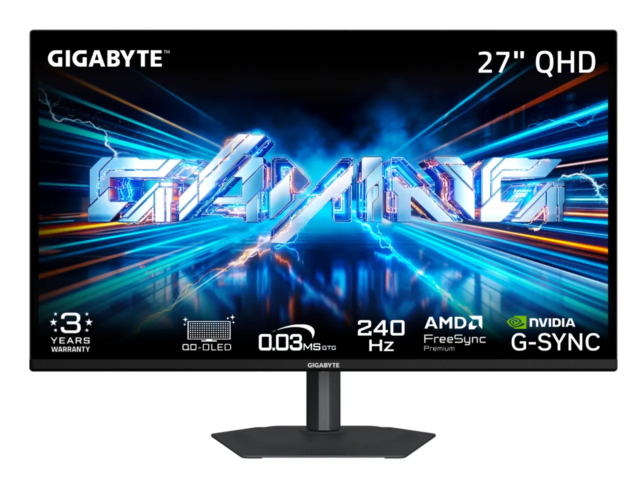 GIGABYTE 27 inch QHD 2K 1440P 240Hz OLED Gaming Computer Monitor GO27Q24A GIGABYTE 27 inch QHD 2K 1440P 240Hz OLED Gaming Computer Monitor GO27Q24A
