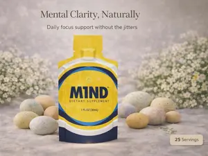M1ND Daily Brain Booster – Memo-Q, L-Theanine, GABA, NALT