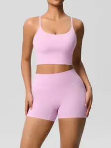 Women's Sports Suit, , Yoga Camisole & Shorts Set, Yoga Clothes, Quick Drying Running Jogging Fitness 2-piece Set, Pilates Yoga Sport Set, Workout Running Outfits, Pilates Yoga Wear, Sports Clothing Set, Sportswear Set