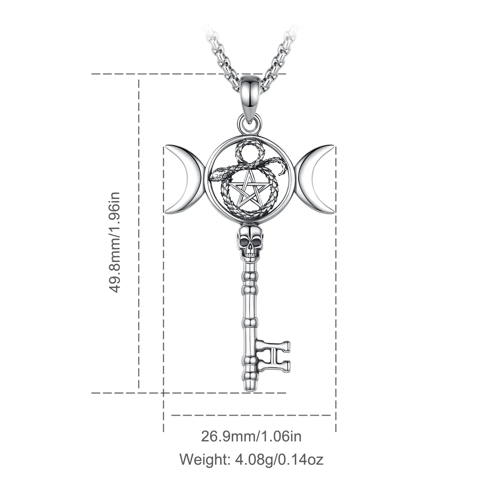 Snake Pentagram Triple Moon