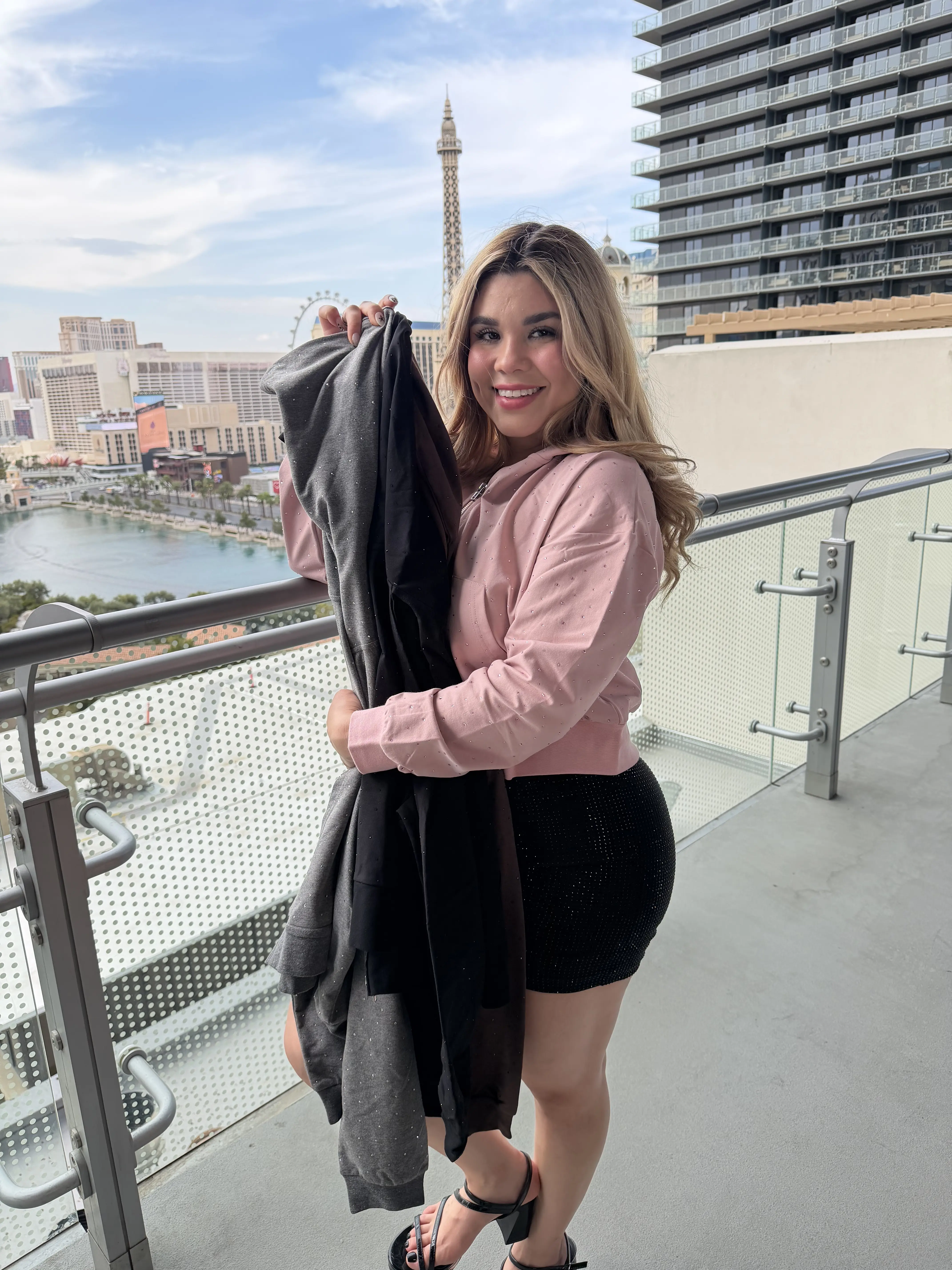Vegas Rhinestone Hoodie - Regular Fit