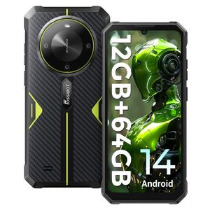 FOSSIBOT F105 Rugged Smartphone Unlocked, Android 14, 10300mAh Large Battery 12+64GB/128GB Storage 6.75" FHD Display 8MP+20MP Camera IP68/IP69K Waterproof Cell Phone 4G Dual SIM OTG (NOT compatible with AT&T,Cricket,Verizon)