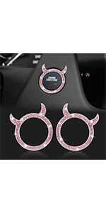 WINKA 2pcs Bling Car Engine Start Button Cover Diamond Crystal Push Start Stop Button Ring Sparkly Bling Ignition Button Cover Rhinestone Keyless Ignition Ring Universal Car Accessories (Red) WINKA 2pcs Bling Car Engine Start Button Cover Diamond Crystal Push Start Stop Button Ring Sparkly Bling Ignition Button Cover Rhinestone Keyless Ignition Ring Universal Car Accessories (Red)