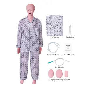 Summervibes VEVOR Nursing Training Manikin, Male Life Size Demonstration Human Manikin for Nursing Training, Multifunctional Education Teaching Model Supplies, PVC Anatomical Mannequin Body Care Simulator Model