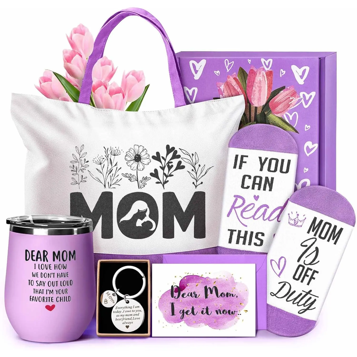 Festive Party Gift Set - Mother's Day 2026 Gift Ideas, Necklace & Bracelet in Mini Basket, Easter Birthday Present for Mom, Mothers Day Gift Ideas xmas favor gift tiktokshopspringglowup Christmas Tote Solar LED Motion Sensor Lights