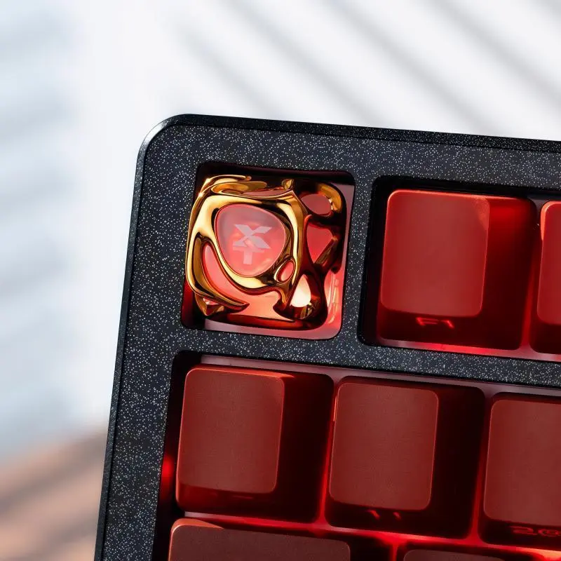Cute Single Keycap for Mechanical Gaming Keyboards - Electroplated Custom Replacement, Translucent ABS-PC Material, Ideal Gamer Accessory Gift