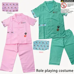 Pet Doctor Role Play Vet Cosplay Costume, Career Experience Home Dress Up Toy for Boys and Girls, Model Xinghao Fz-10