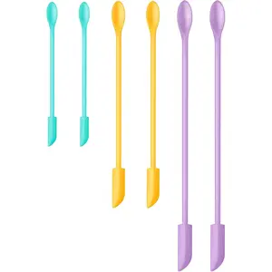 Spatula Set (6Pcs) - Mini Scraper Tool for Beauty &  Reach Every Last Drop - Multi-Size Spatulas for Makeup Jars, Lotion Bottles & Kitchen Containers