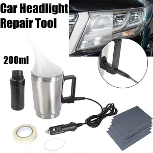 Car Headlight Restoration Polishing Set 200ML, Easy Oxidation Removal, No Professional Skills Needed, Car Light Renewal Tool