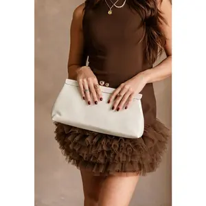 Joplin Ivory Kisslock Clutch