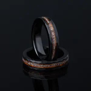 Antlercraft - Whiskey Barrel & Antler Ring, 4mm Width