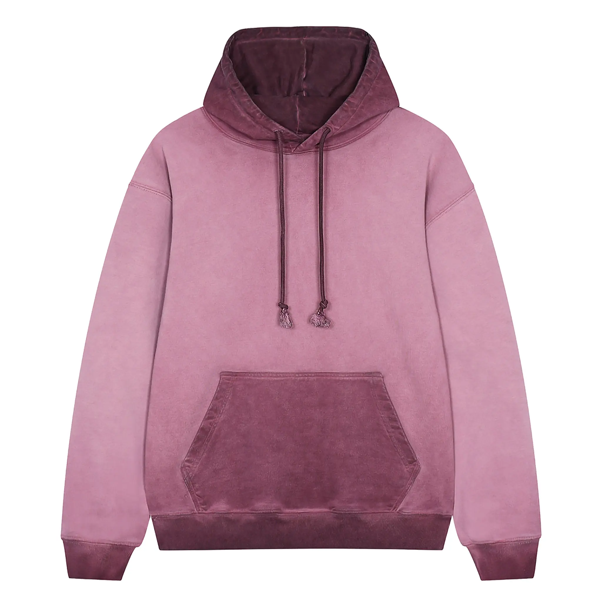 Ombre Heavyweight Distressed Hoodie – 100% Cotton 400gsm Streetwear Fade