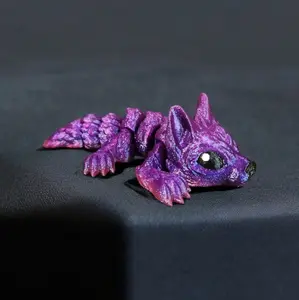 3d Printed Wolf Pup Articulated - Decor