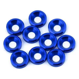 V-Force Designs 3mm Countersunk Washers (10) Blue