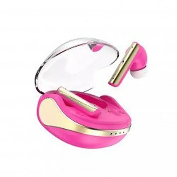 Kik_TWS In Ear Bluetooth Wireless Headphone Earbuds Gaming Headset Stereo Sound P60 for Universal Cell Phone And Bluetooth Device (Hot Pink)