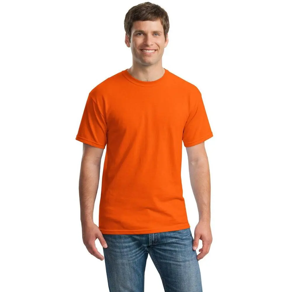 Gildan G500 Heavy Cotton T-Shirt, Unisex Classic Fit Plain Top, 5.3 oz Preshrunk Cotton with Double Stitching