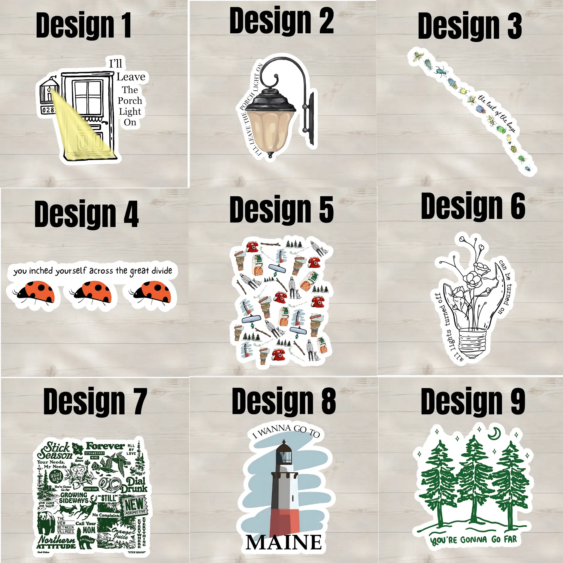 Noah The Great Divide Tour Die-cut Sticker, The Last of Bugs Sticker, Gift for Fan