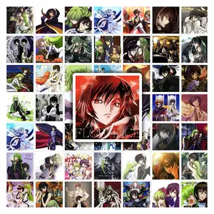 50Pcs Code Geass Anime Stickers Pack, Art Stickers, Waterproof Mecha Anime Vinyl Decals for Laptop Water Bottle Journal Scrapbook, Cool Gifts for Anime Fans, DIY Sticker Paper