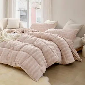Git Puffy Cozy - Coma Inducer Oversized Comforter Set - Whisper Pink