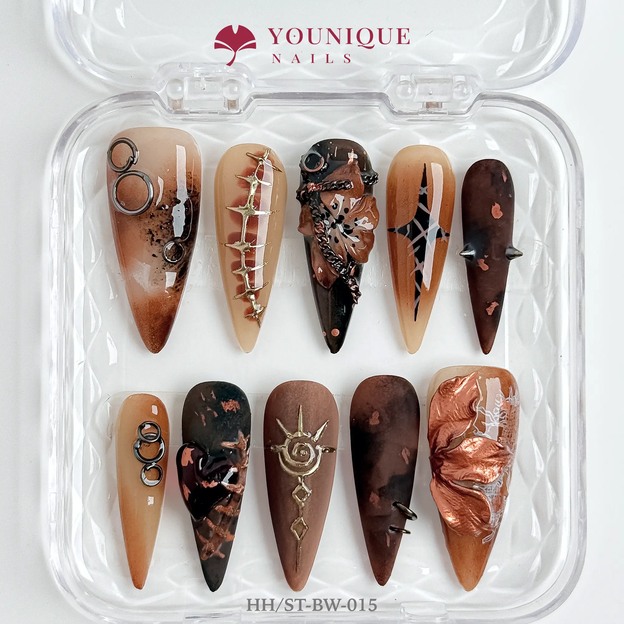 Younique Nails | 10PCS 100% Handmade Press-On Nails | Reusable Colorful Art Younique Nails | 10PCS 100% Handmade Press-On Nails | Reusable Colorful Art