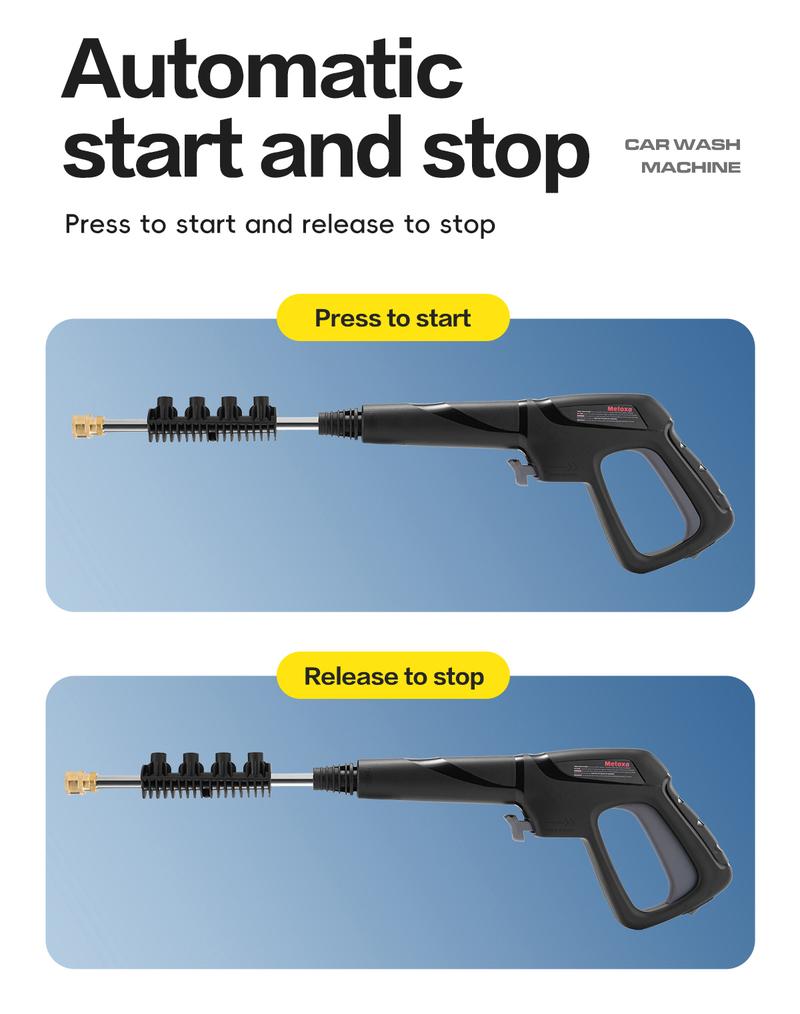 Metoxa High Pressure Washer 2000W Power Washer with 4 Nozzles & Foam Cannon for Cars Driveways Fences Patios Home Cleaning 3.5 GPM electric pressure washer Metoxa High Pressure Washer 2000W Power Washer with 4 Nozzles & Foam Cannon for Cars Driveways Fences Patios Home Cleaning 3.5 GPM electric pressure washer