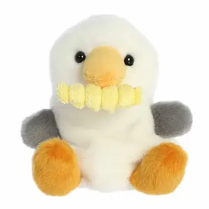 Palm Pals Adorable Buoy Seagull With Fry White Soft Plush Collectable Stuffed Animal