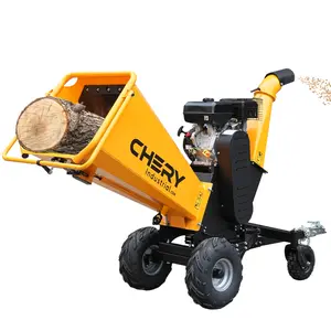 6" Max Capacity Electric Wood Chipper – Garden Branch Shredder for Yard and Tree Waste, Heavy Duty, 20:1 Reduction Ratio