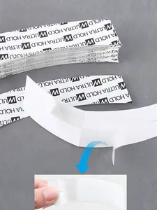 5 Pack 180 Pieces Letter Wig Tape, Dual-Sided Arc Adhesive Film, Waterproof Sweat-Resistant Hair Extension Glue Patch