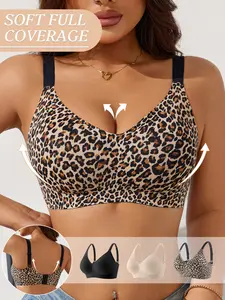Women's Jelly Bra Set (1-5 Pieces), Seamless No Steel Cup Design, Soft Full-Coverage Medium Support, Slim Fit Sexy Style, All Seasons Wear Womenswear
