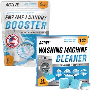ACTIVE Washing Machine Cleaner & Enzyme Laundry Booster Bundle