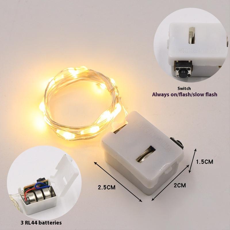 30/100Pcs Twinkle Lights Battery Operated, Three lighting modes，Festival Decorations  Mason Jars Lights Crafting, Firefly Lights DIY Decoration, Party (Warm White) Christmas Ornaments