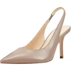 Coutgo Women's Classy Stiletto Heels - Stiletto Pumps, Dress Pumps Shoes, Heeled Slingback Pointed Toe Slip-on High Heel Footwear for Office Ladies, Summer Parties