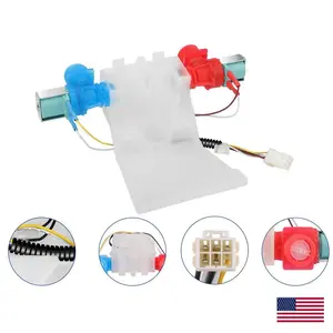 High-Quality Washer Water Inlet Valve W10144820, Compatible with Whirlpool Kenmore, Replaces Multiple Part Numbers, Easy DIY Installation, Balances Water Temp & Controls Level