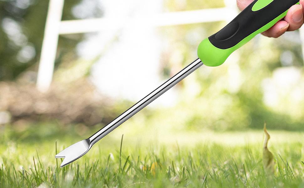 1 Pcs Hand Weeder Tool Stainless Steel Garden Weeding Tool,Hand Weeder Garden Weeding Removal Weed Puller Tool for Garden Lawn