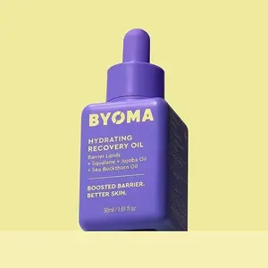 BYOMA Hydrating Recovery Oil – Squalane, Jojoba & Seabuckthorn Face Oil for Glowing, Dewy Skin (1.01 fl oz)