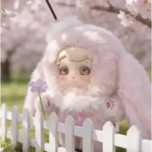 PEDUDU Baby Series Collectible Figurine - Rabbit-Shaped Cuddly Stuffed Animal with Soft Plush Fabric