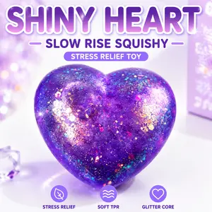 Glitter Heart Squishy – Stress Relief Toy for Anxiety & Focus