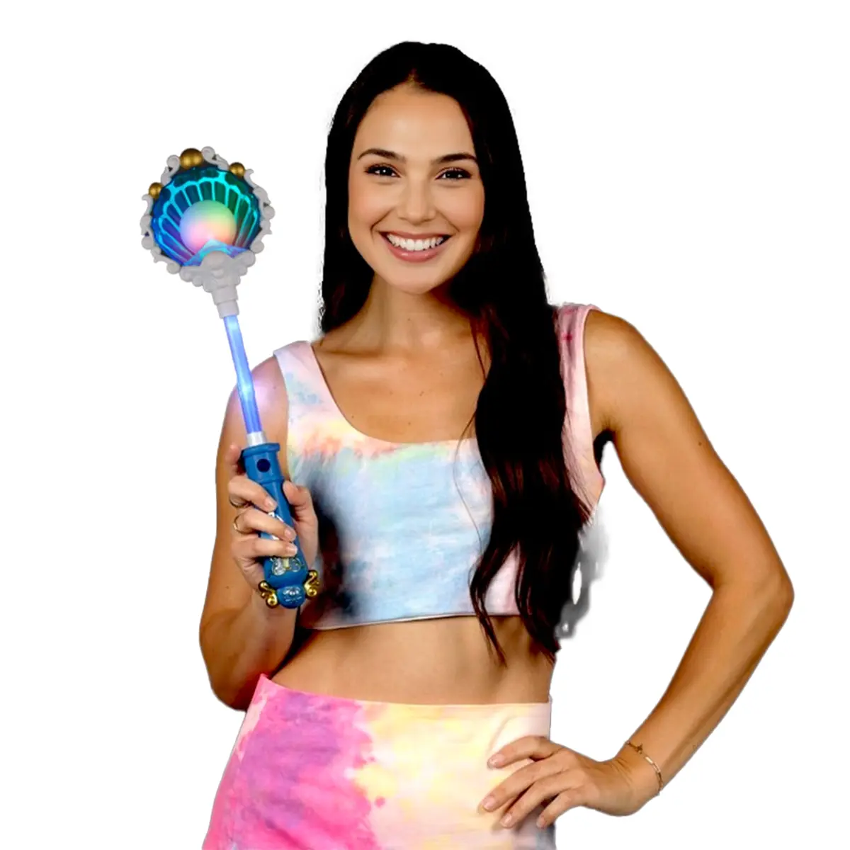212 MAIN 17.5in Magical Seashell Light-Up Wand - Pearl Glow LED Lights with Blink & Steady Modes, Sound Effects, Shell-Shape Design for Home Ambiance, Kids, Adults, Unisex Halloween Use (Batteries Required)