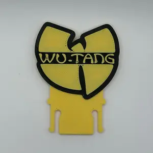 Wu Tang Black and yellow hard hat clip - High-Quality PLA, Versatile Design for Full Brim, Cap Style, and Bump Caps, Easy to Install