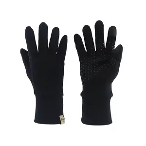 Minus33 - Lightweight 100% Merino Wool Grip-Gloves with Silicone Dots & Touchscreen Pads for Fall Winter Everyday Wear