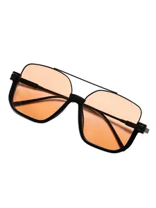 High End Retro Tortoise Frame Sunglasses Unisex Oversized Transparent Double Bridge Classic Vintage Designer Sun Glasses for Women Men