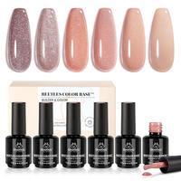 6 Colors Glitter Pink Peach