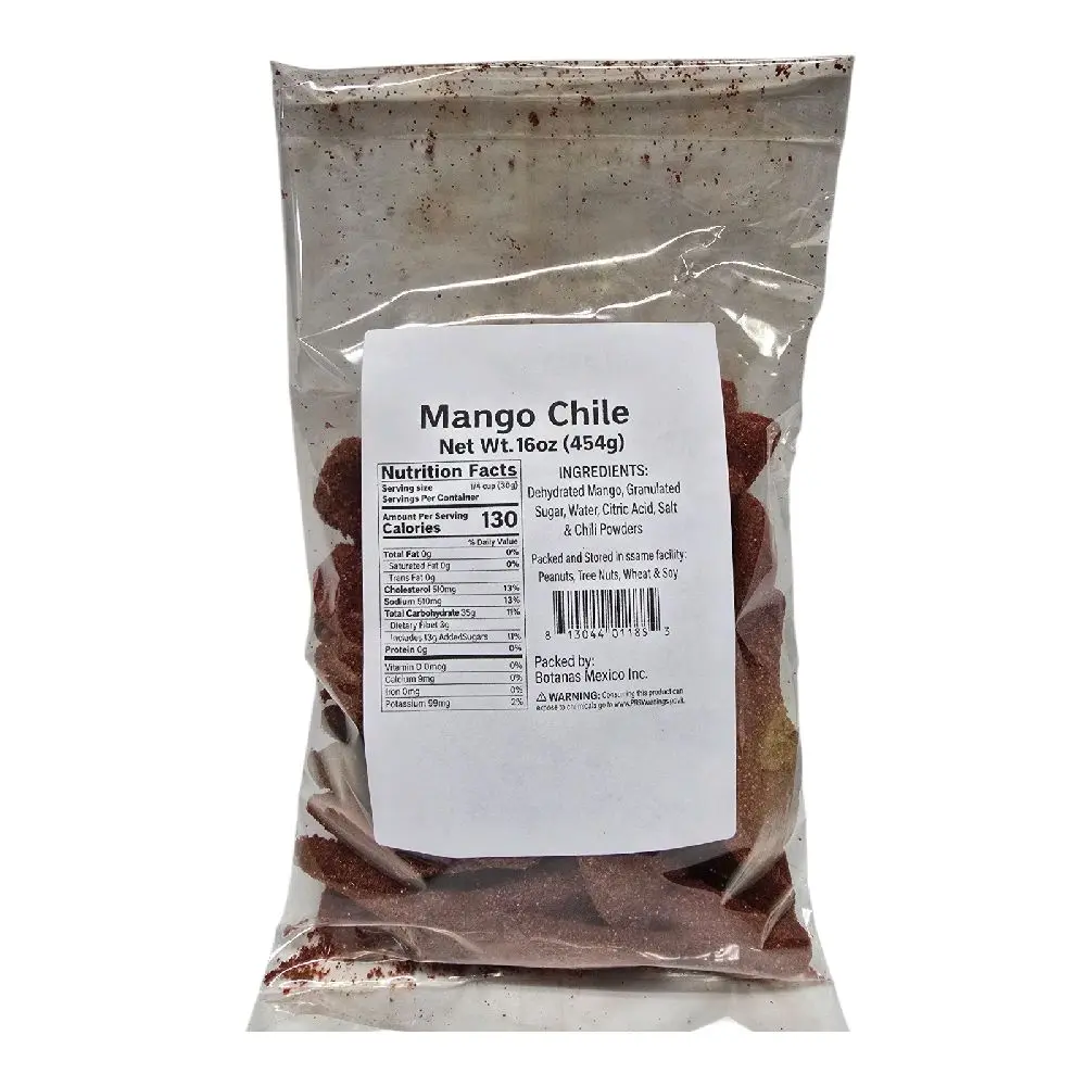 Mango  Chili Spicy 16-oz bag Soft Mango Slices Dried Snack