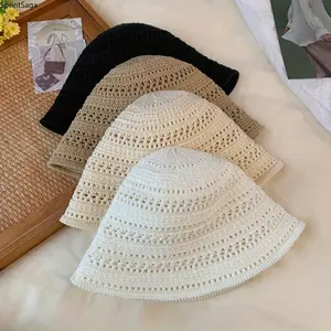 1 piece of 2026 new summer women's hollow sun hat, breathable and thin fashion design, suitable for shopping and traveling
