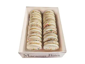 Cake Batter Macaron Cookies Gift Box - 12 Count Snack Nata