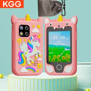 KGG Cartoon Unicorn Design Smart Phone, Cute Cartoon Touch Screen Camera Phone, Educational Toy Phone for Girls Boys
