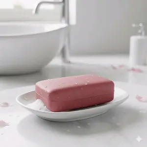 Pink Babe Feminine Soap Yoni Bar - Natural Ingredients, pH Balance, Comfortable Daily Use, Silicone Free Gentle Cleansing Cleanser for Sensitive Skin, Vaginitis Relief