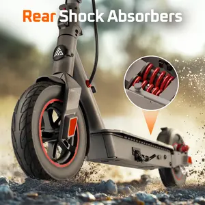 TST VS4 Max Pro Electric Scooter Adults,Peak 630W Motor,20 Mph Top Speed,26 Miles Range,with Shock Absorption 10" Tires,Portable Folding Commuting App Control